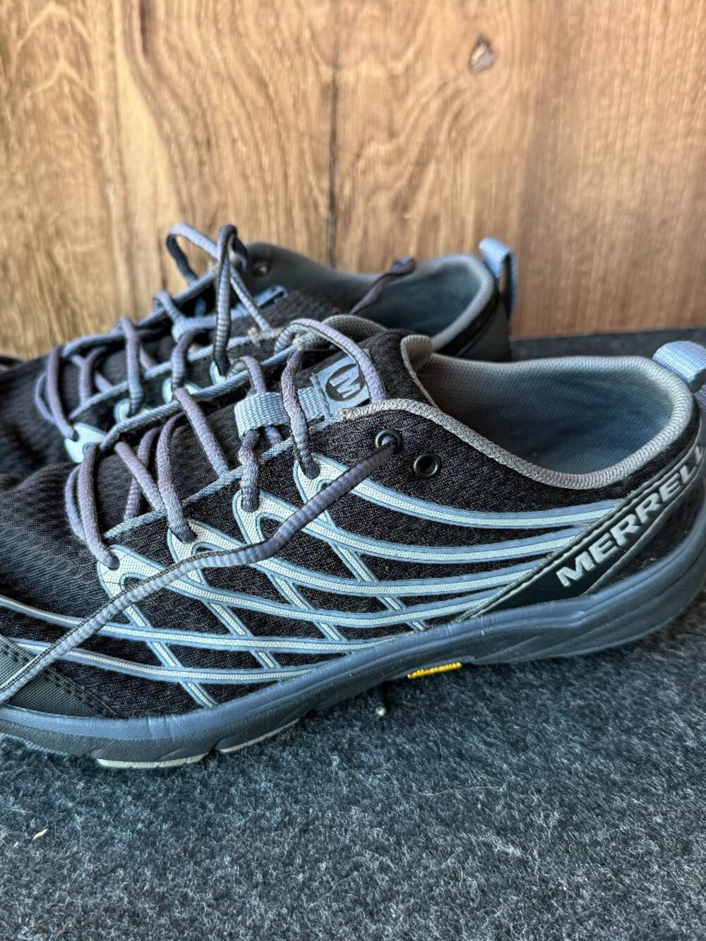 Merrell Bare Access Arc 3 Womens 8.5 Black Silver Trail Running Shoes Vibram